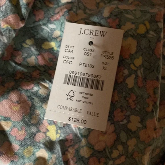 J. Crew Factory Floral Midi Dress - Picture 2 of 3